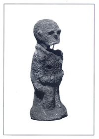 Postal Estatueta feminina