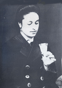 Postal Retrato de mulher